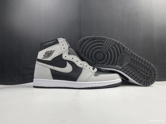 Air Smoke Jordan Grey High 1 Retro Black 555088-035 White Light 0825